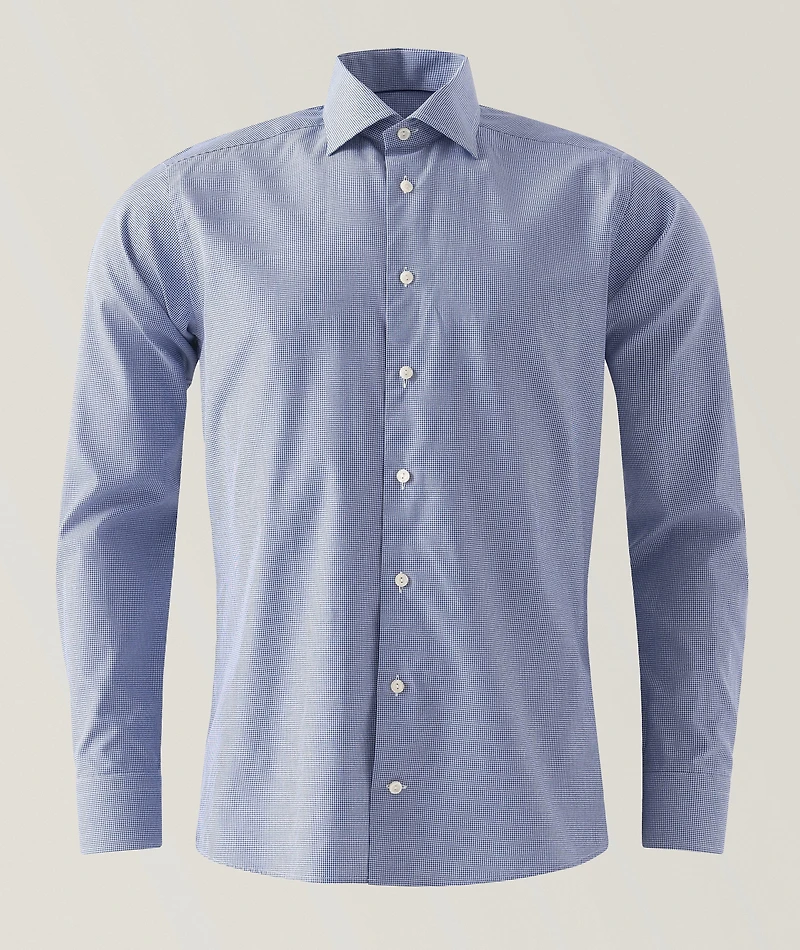 Contemporary-Fit Check Twill Dress Shirt
