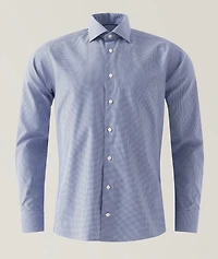 Contemporary-Fit Check Twill Dress Shirt