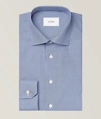Contemporary-Fit Check Twill Dress Shirt