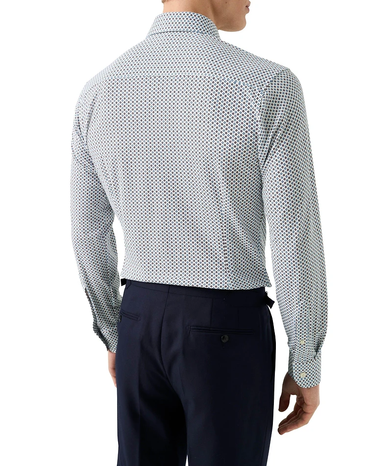 Slim-Fit Geometric 4Flex Dress Shirt