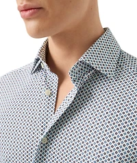 Slim-Fit Geometric 4Flex Dress Shirt