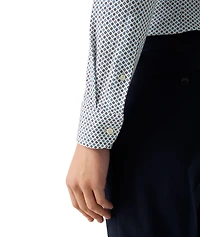Slim-Fit Geometric 4Flex Dress Shirt