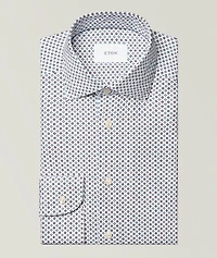 Slim-Fit Geometric 4Flex Dress Shirt