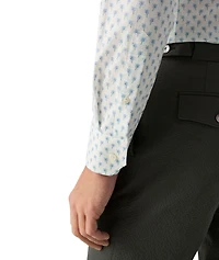 Slim-Fit Palm Tree Dress Shirt