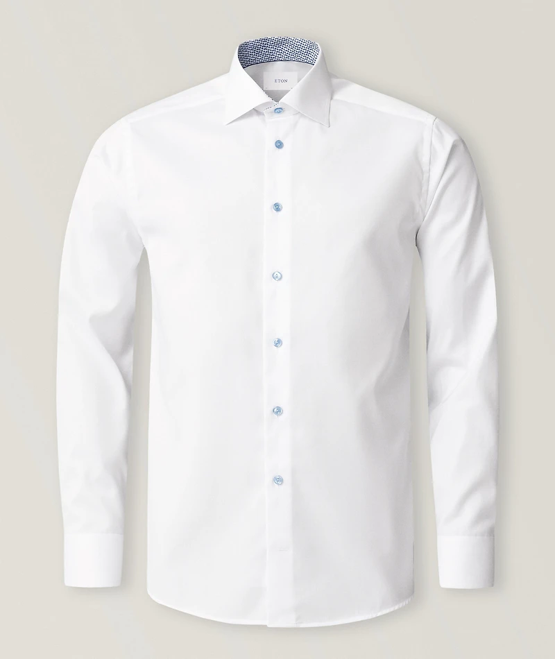 Contemporary-Fit Twill Dress Shirt
