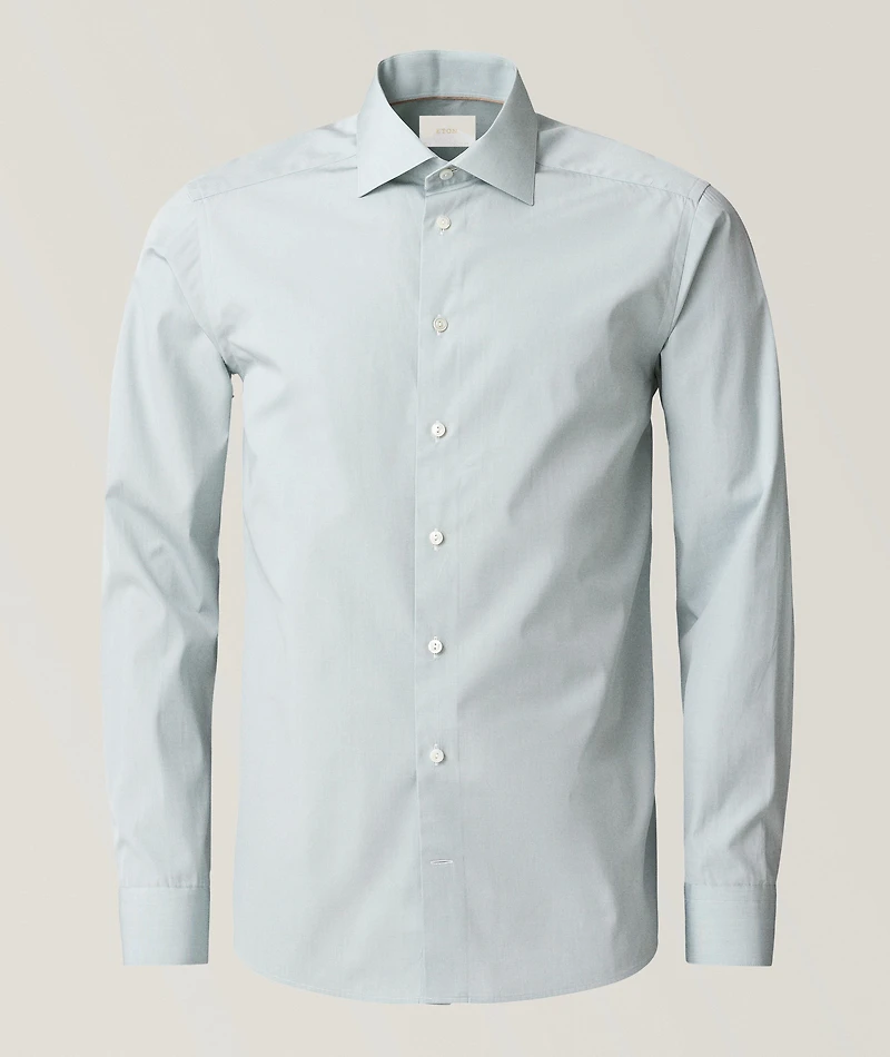 Slim-Fit Elevated Poplin Dress Shirt