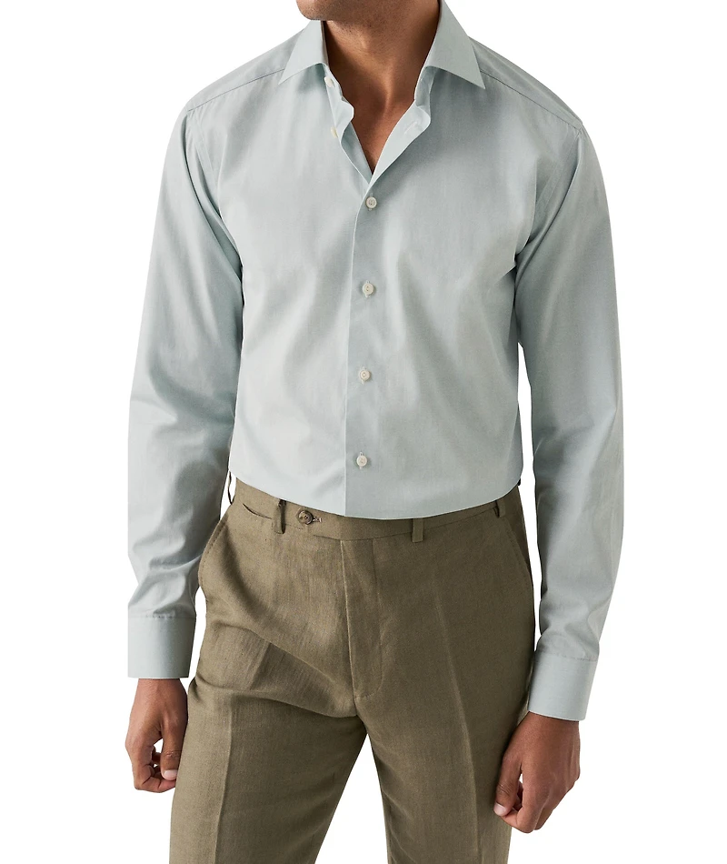 Slim-Fit Elevated Poplin Dress Shirt