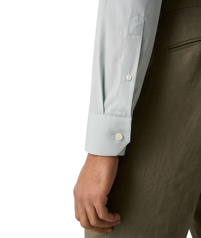 Slim-Fit Elevated Poplin Dress Shirt
