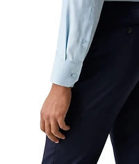 Slim-Fit Semi-Solid Dress Shirt