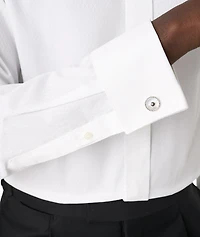 Slim-Fit Textured Tuxedo Shirt
