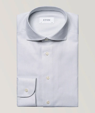 Slim-Fit Mélange Dress Shirt