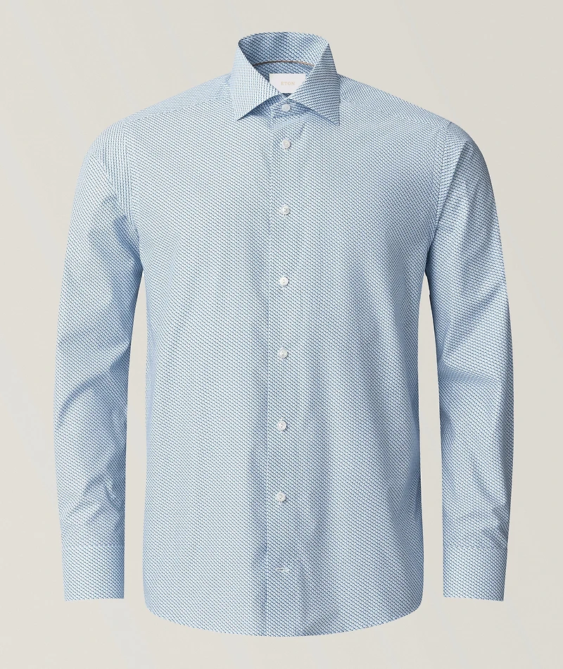 Contemporary-Fit Micro Dress Shirt