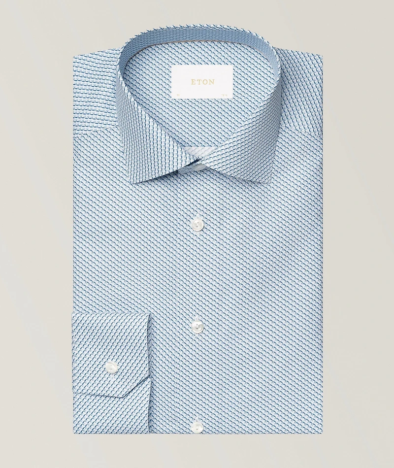 Contemporary-Fit Micro Dress Shirt
