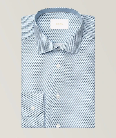 Contemporary-Fit Micro Dress Shirt