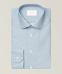 Contemporary-Fit Micro Dress Shirt