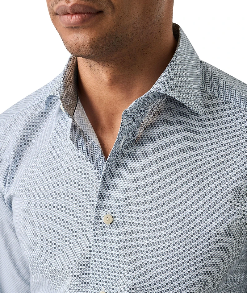 Contemporary-Fit Micro Dress Shirt