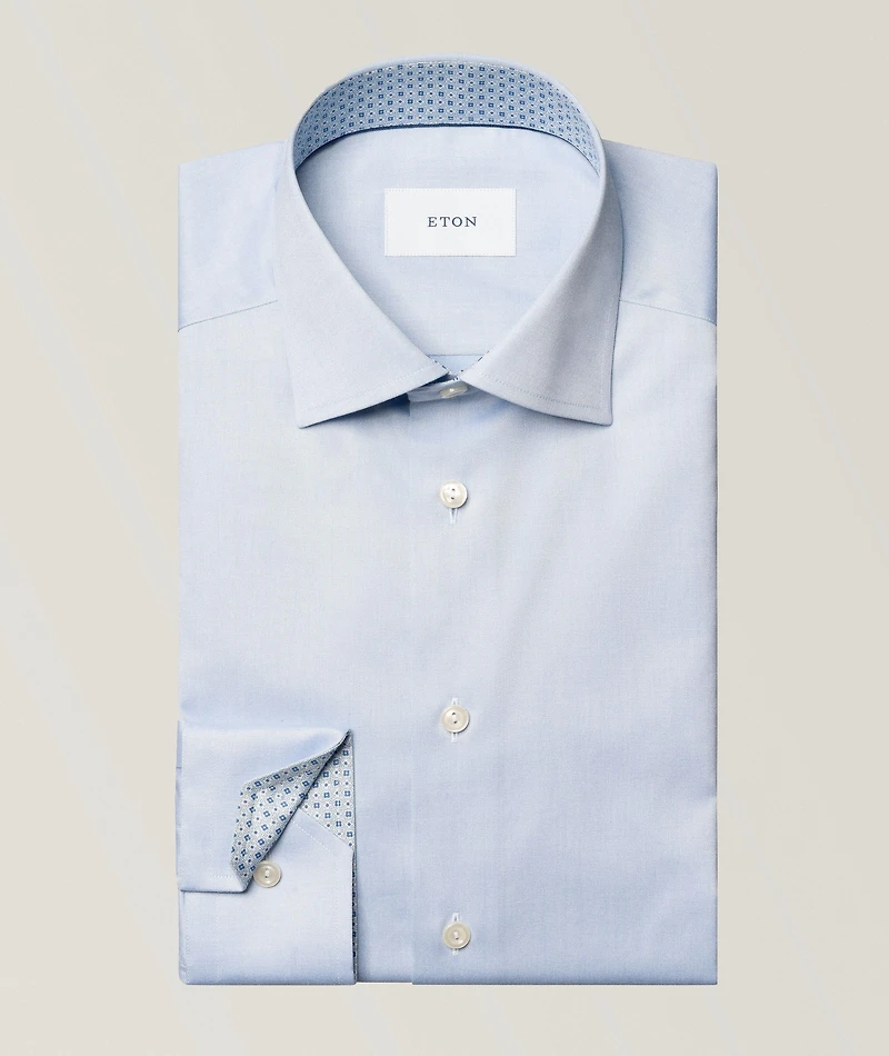 Contemporary-Fit Signature Twill Dress Shirt