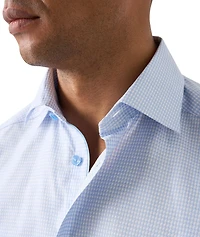 Slim-Fit Check Twill Dress Shirt