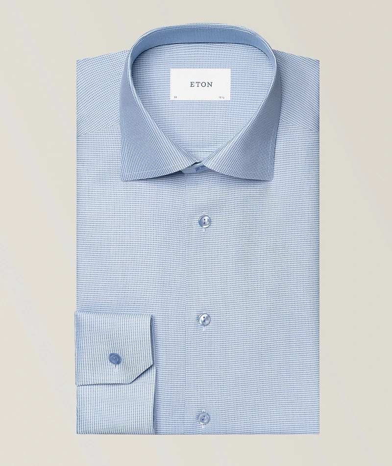Contemporary-Fit Semi-Solid Dress Shirt