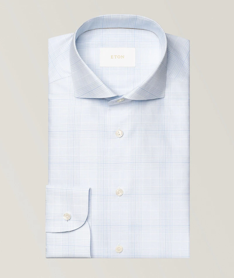 Contemporary-Fit Check Elevated Dress Shirt