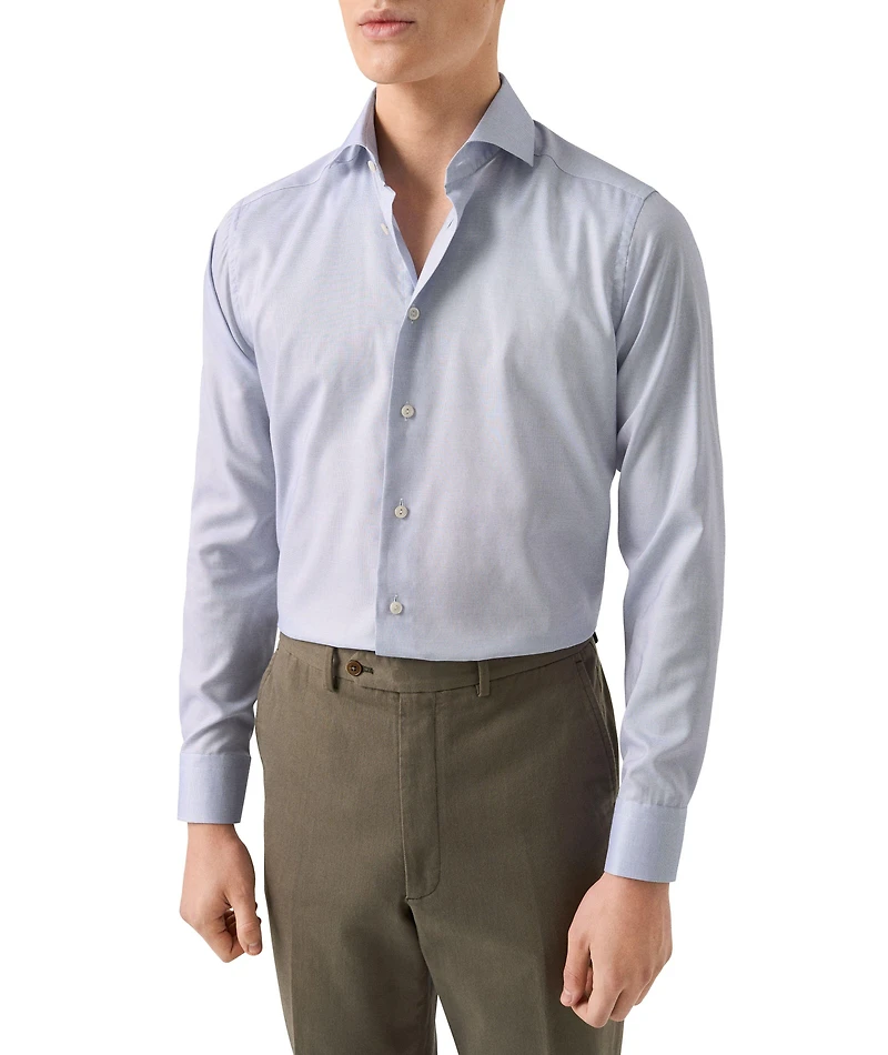 Contemporary-Fit Textured Dress Shirt