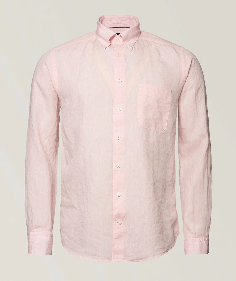 Contemporary-Fit Linen Shirt