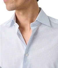 Slim-Fit Elevated Piqué Check Shirt