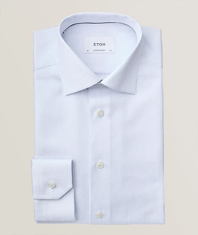 Contemporary-Fit Herringbone Dress Shirt