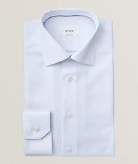 Contemporary-Fit Herringbone Dress Shirt
