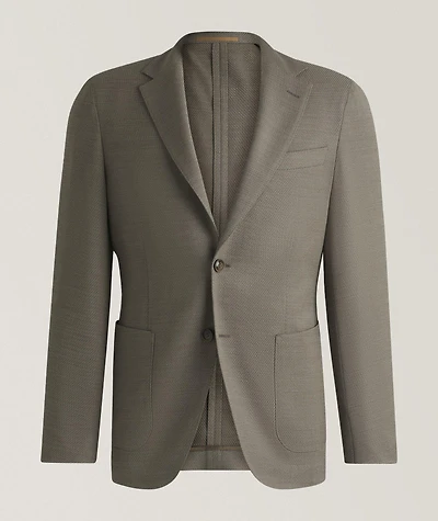 Heston Wool-Blend Performance Sport Jacket