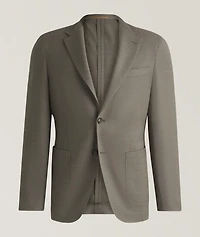 Heston Wool-Blend Performance Sport Jacket