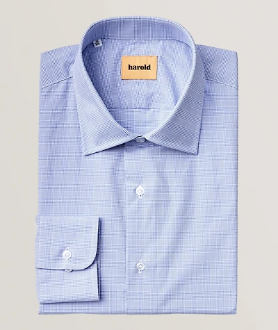 Plaid Cotton Dress Shirt