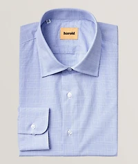 Plaid Cotton Dress Shirt