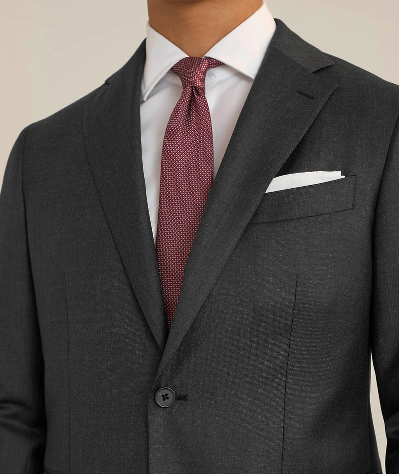 Sharkskin Virgin Wool Suit