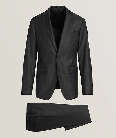 Sharkskin Virgin Wool Suit