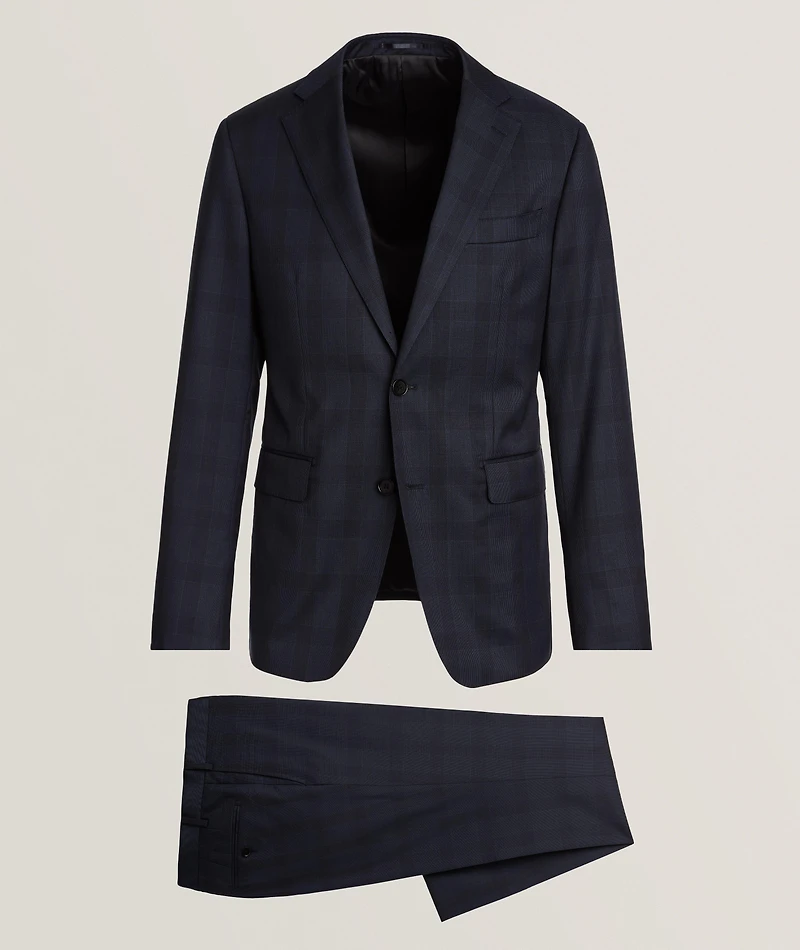 Plaid Virgin Wool Suit