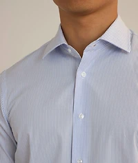Stripe Cotton Poplin Dress Shirt
