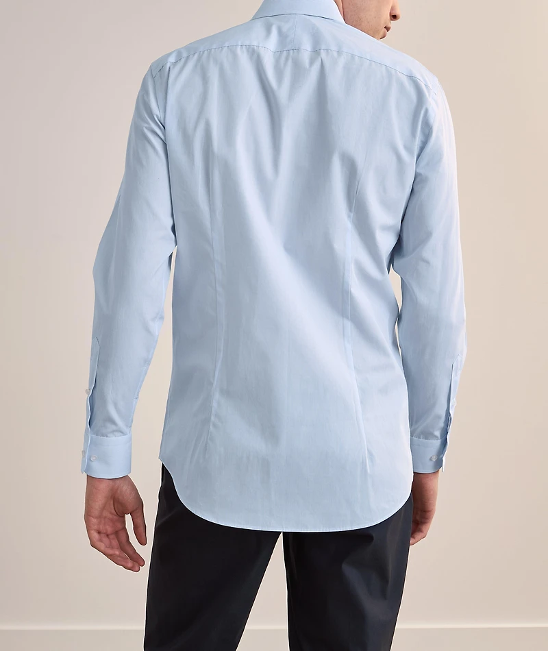 Micro-Check Cotton Dress Shirt