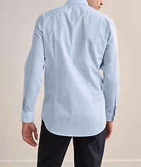 Micro-Check Cotton Dress Shirt