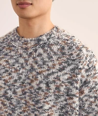 Multi-Colour Mohair-Blend Crewneck Sweater