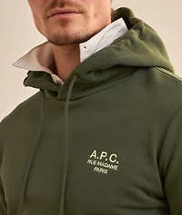 Logo Stretch-Cotton Hooded Sweater