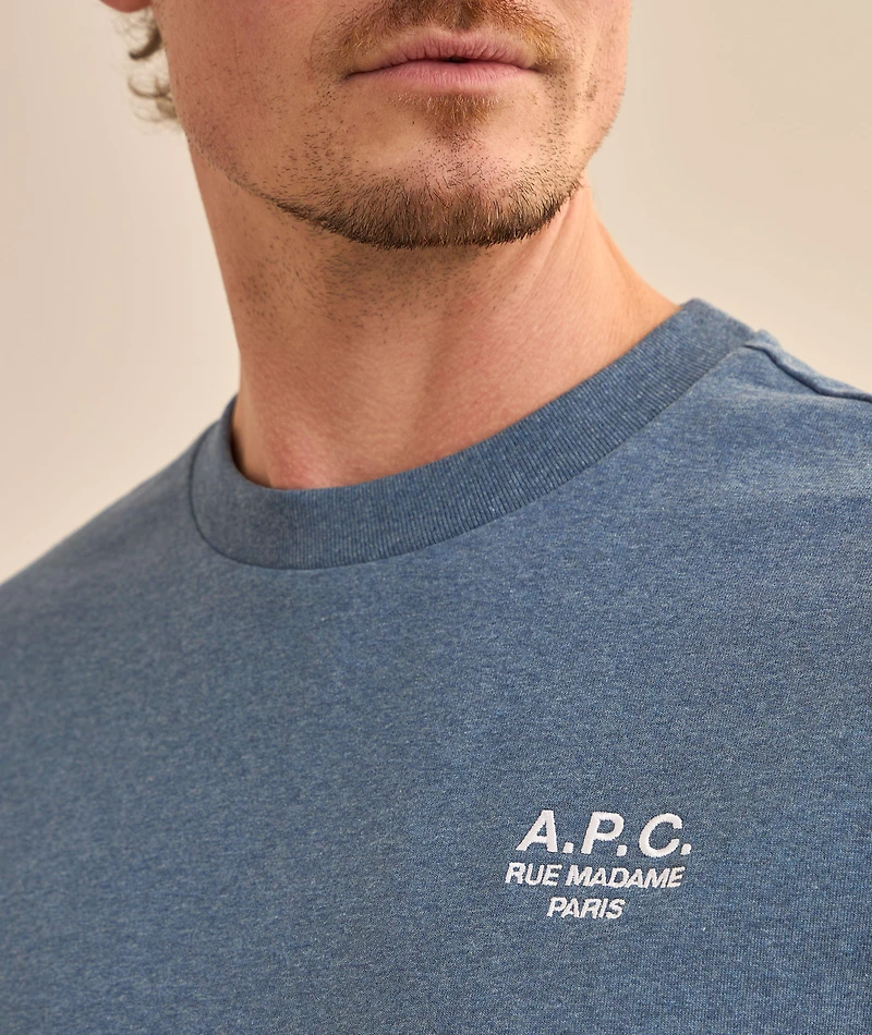 Embroidered Logo Organic Cotton T-Shirt