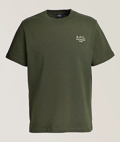 Embroidered Logo Cotton T-Shirt