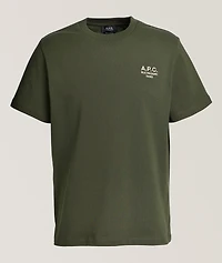 Embroidered Logo Cotton T-Shirt