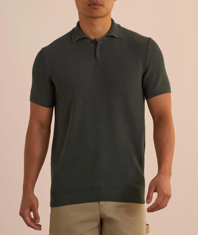 Jay Viscose-Linen Polo