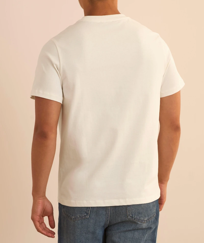 Embroidered Logo Cotton T-Shirt