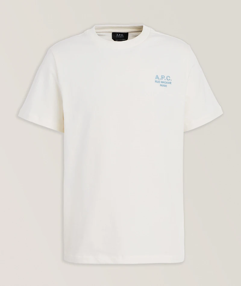 Embroidered Logo Cotton T-Shirt