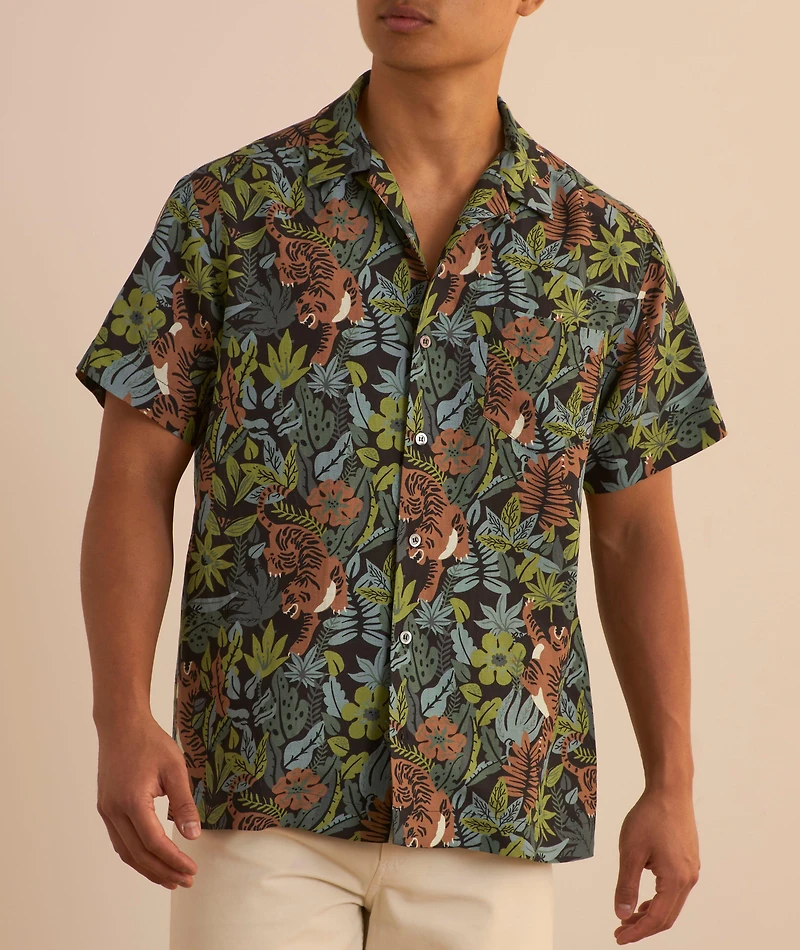 Roy Floral Tiger Shirt