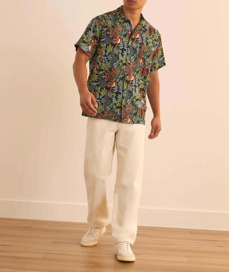Roy Floral Tiger Shirt