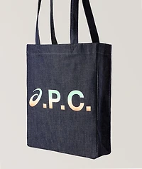  X Asics Denim Gradient Logo Tote